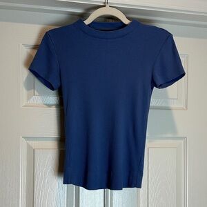 Theory Navy Short Sleeve Tee
